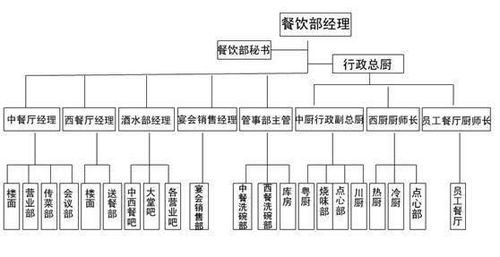 一个餐饮公司有哪些部门